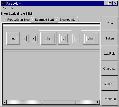 Scanned Text Panel